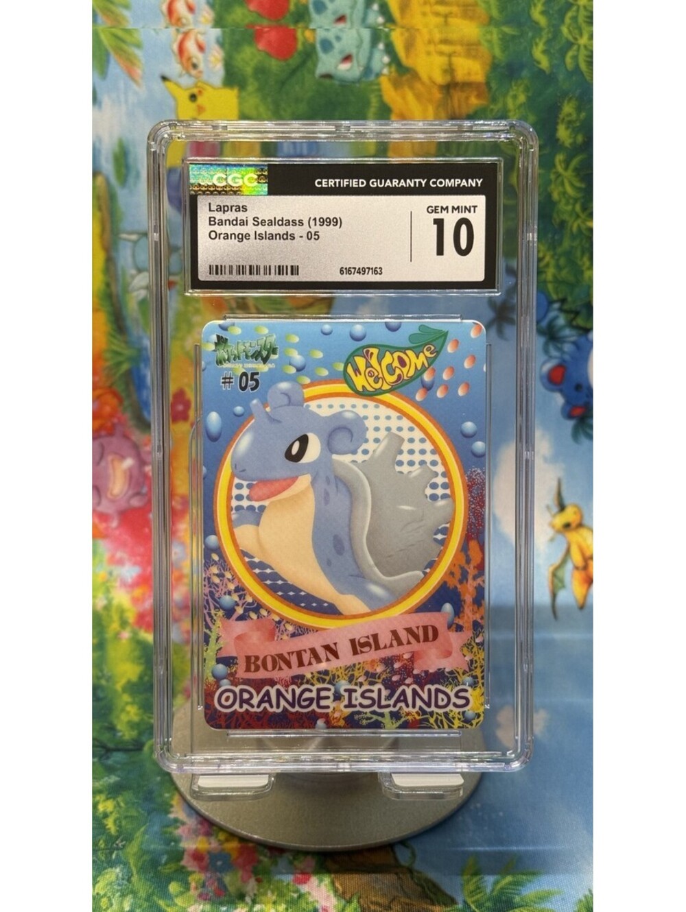Lapras Bandai Sealdass Orange Islands #05 1999 CGC 10